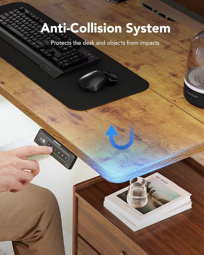 Escritorio Eléctrico De Altura Ajustable 60 A 120 Cm