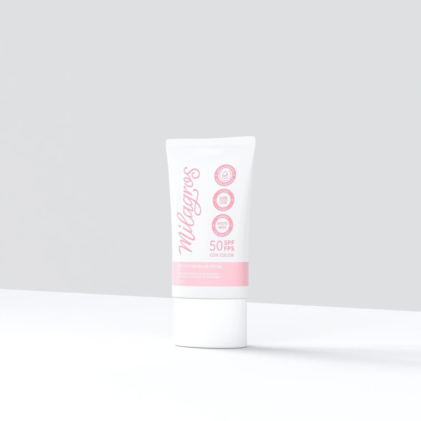 Protector Solar Facial Con Color - Milagros