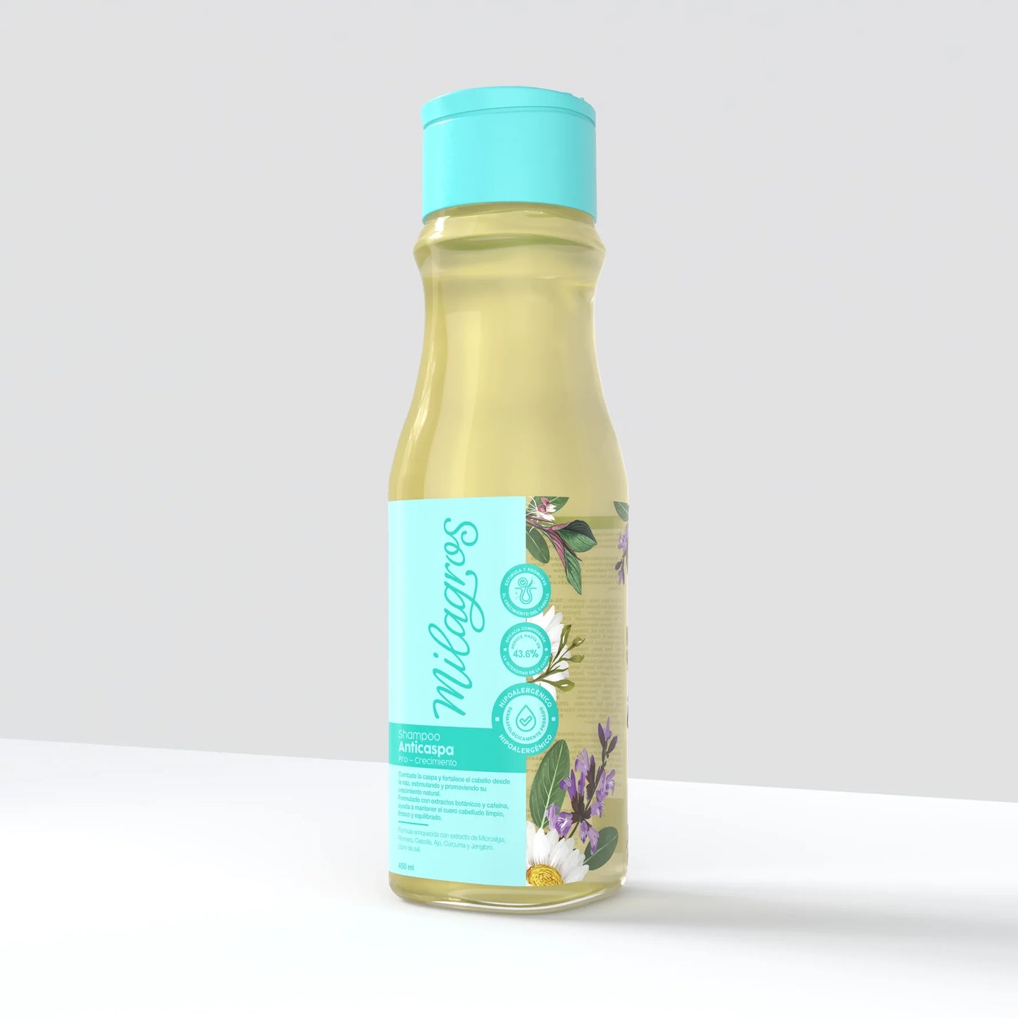 Shampoo Anticaspa Pro Crecimiento 450 mL - Milagros