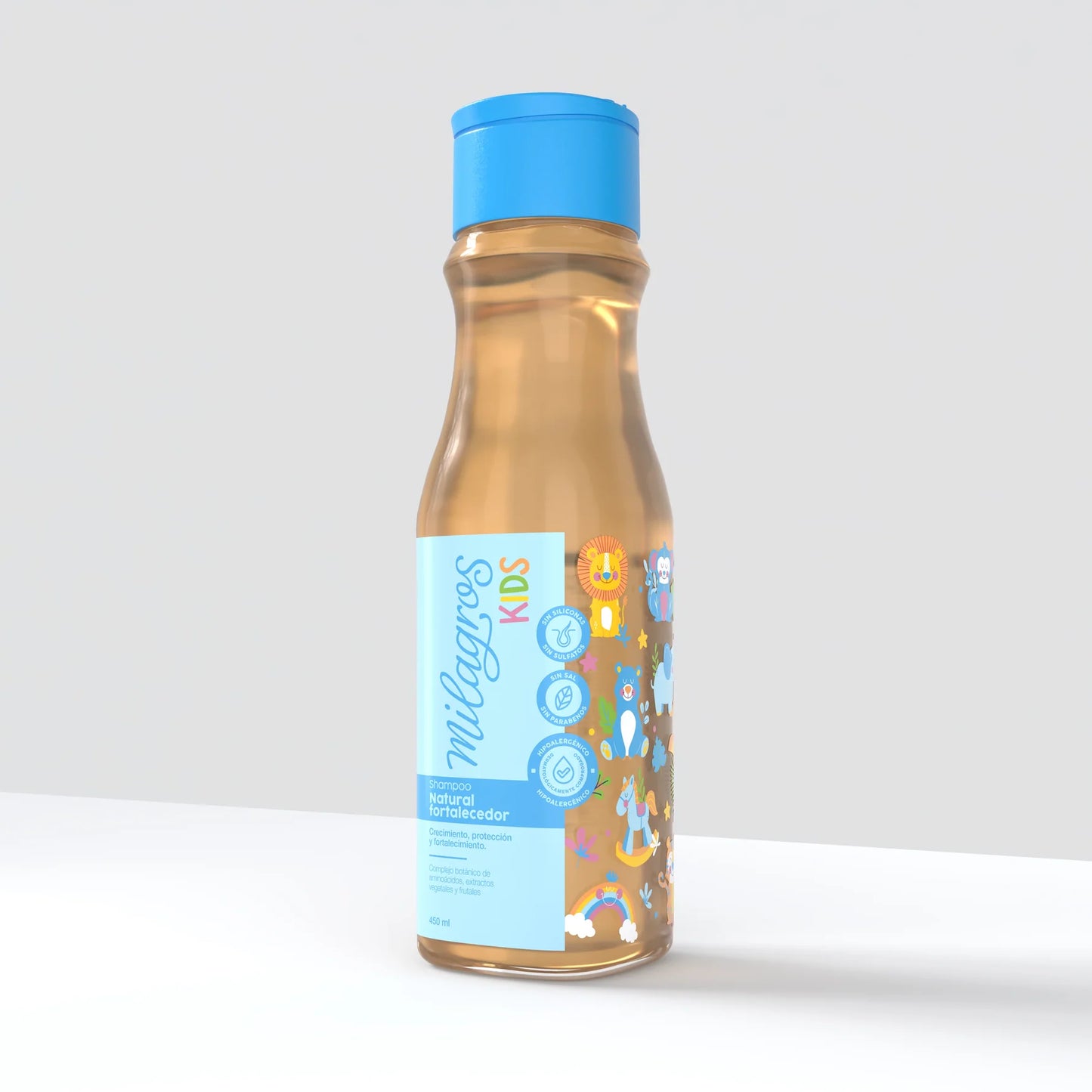 Shampoo Natural Fortalecedor Kids Sin Químicos 450 mL - Milagros