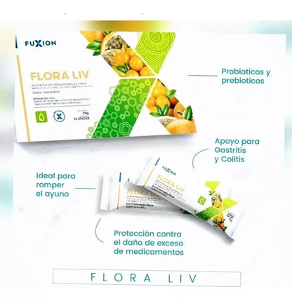 Prunex 1 Flora Liv Fuxion Detox 7 + 7 Sobres