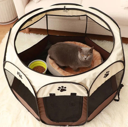 Corral Jaula Para Mascotas Armable Cama Portatil - Grande