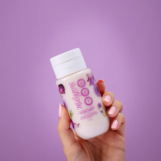 Mini Acondicionador Antifrizz y Fortalecer Con Extracto De Cebolla y Péptidos 100 mL - Milagros