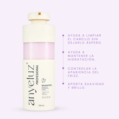 Shampoo Reparación, Restauración y Brillo Linea Profesional - Anyeluz