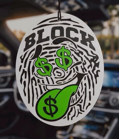 Ambientador Colgante Emojiblock by Carblock Perfume Millonario