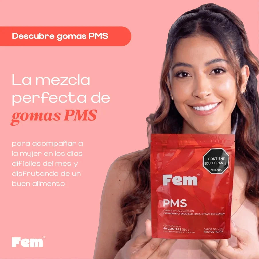 Gomitas Con Fenogreco Fem, Apoya El Bienestar Hormonal, Digestivo Y Emocional x 60 Und