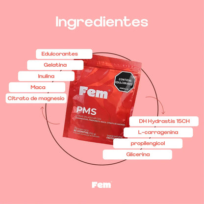 Gomitas Con Fenogreco Fem, Apoya El Bienestar Hormonal, Digestivo Y Emocional x 60 Und