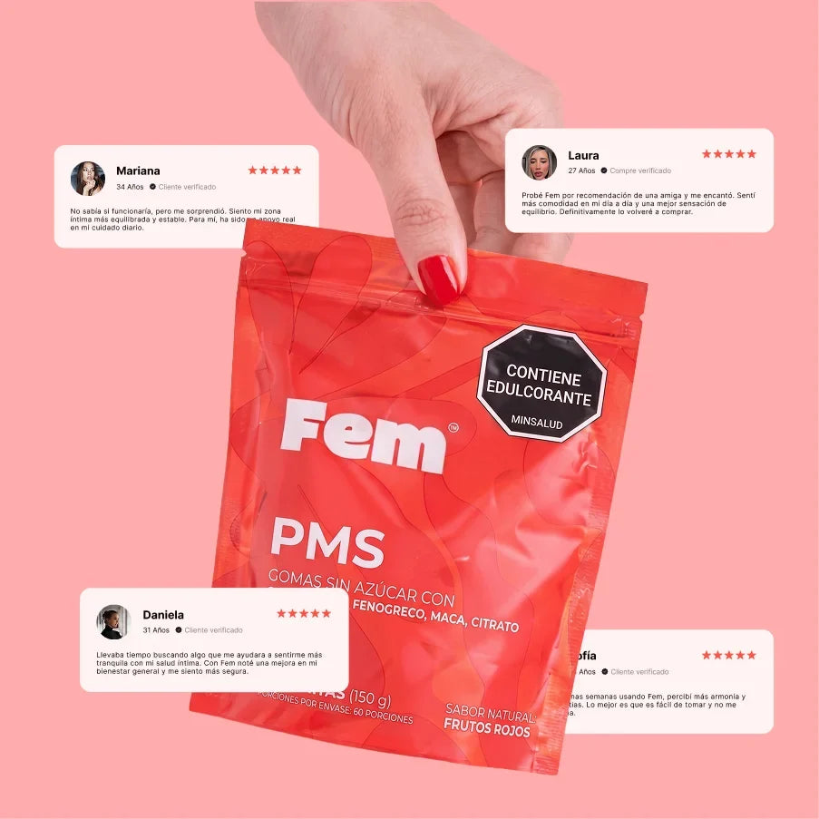 Gomitas Con Fenogreco Fem, Apoya El Bienestar Hormonal, Digestivo Y Emocional x 60 Und